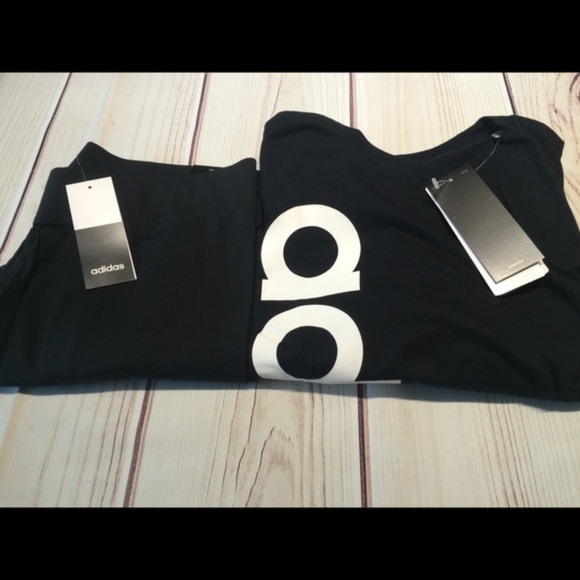 New adidas spell out leggings tshirt set - Picture 5 of 5